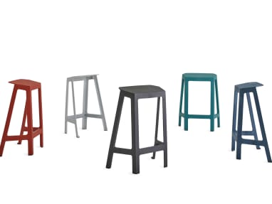 Steelcase Flex Perch Stool in different colors on white background