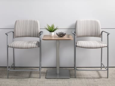 22" Wide Easy Access Chairs with Upholstered Back