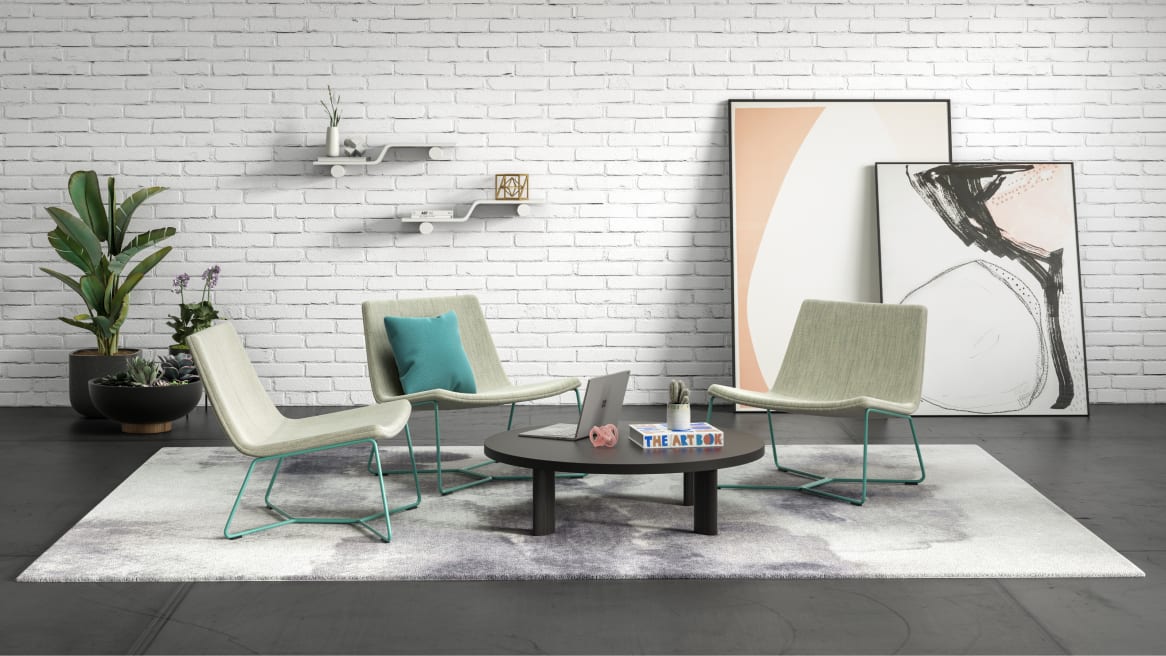 West Elm Work Slope Lounge Setting