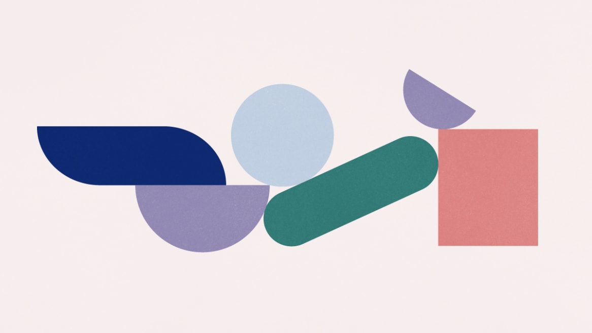 geometric shapes banner